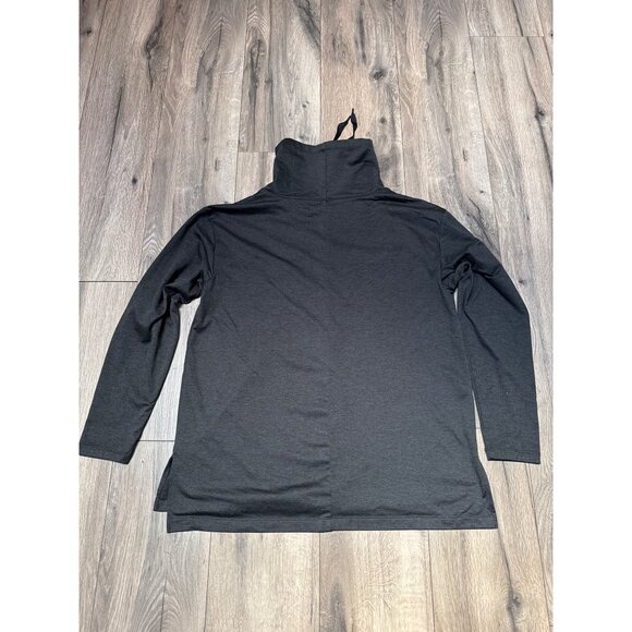 Apana Womans READ Charcoal Gray Pullover Hoodie XL 90% Polyester 10% Spandex Lon - Picture 7 of 7